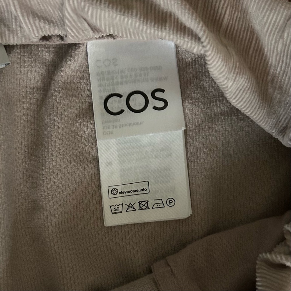 COS
Relaxed-Fit Corduroy Trousers Europe 36 US 6 color tan organic cotton - Picture 14 of 14